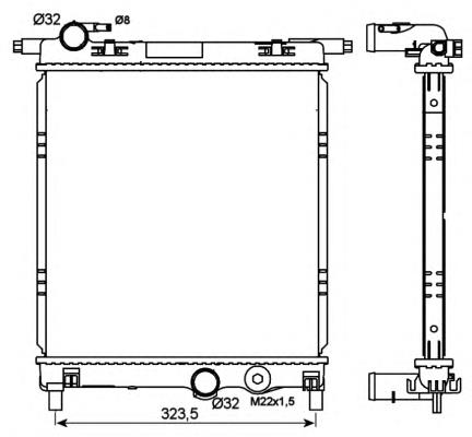 Radiador de esfriamento de motor NRF 53101 preço, a partir de 88,94 USD