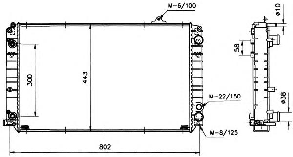 Radiador de esfriamento de motor VAG 4D0121251F preço, a partir de 228,37 USD
