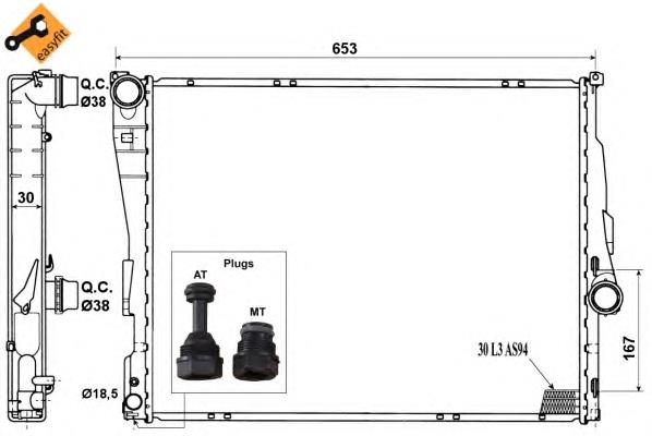 Compre 51577A NRF Radiador de esfriamento de motor