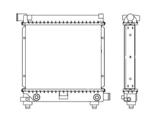 Radiador de esfriamento de motor A2015004603 Mercedes