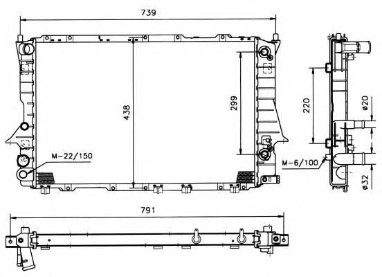 Compre 51317 NRF Radiador de esfriamento de motor