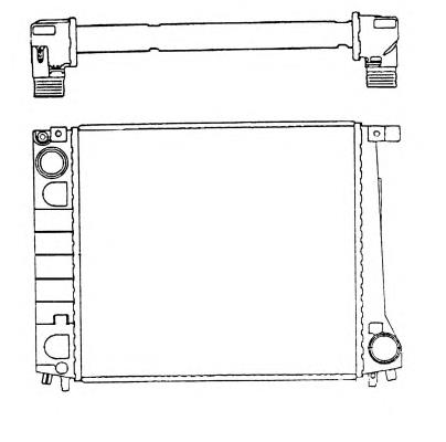 Radiador de esfriamento de motor D7B030TT Thermotec