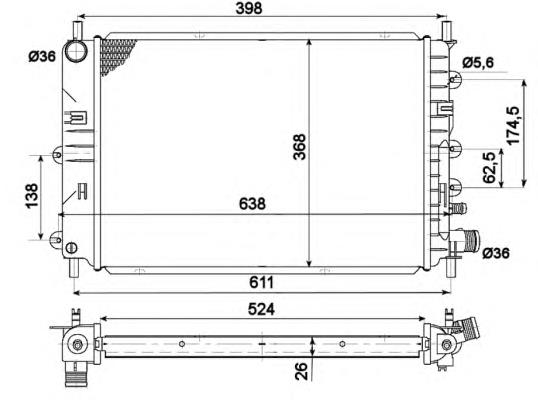 Compre 731300 VALEO Radiador de esfriamento de motor