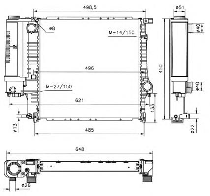 Compre 1548466 Ford Radiador de esfriamento de motor