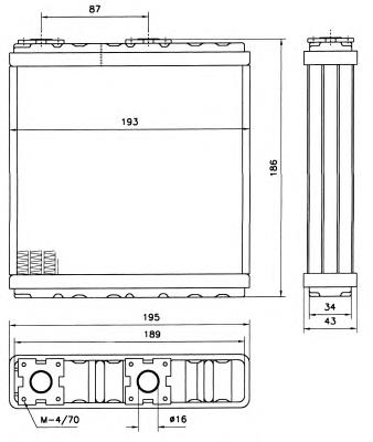 2714061J15 Nissan/Infiniti Radiador de forno (de aquecedor)