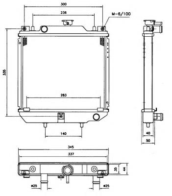 52110 NRF Radiador de esfriamento de motor