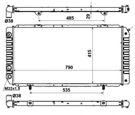 52062 NRF Radiador de esfriamento de motor