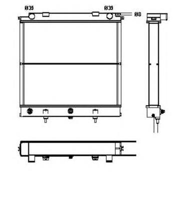 52129 NRF Radiador de esfriamento de motor