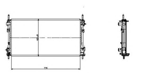 Radiador de esfriamento de motor NRF 519697
