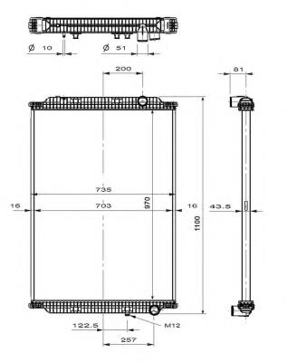 Radiador de esfriamento de motor Nissens 63786 preço, a partir de 515,44 USD