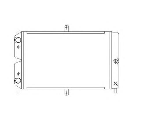 Radiador de esfriamento de motor NRF 52008
