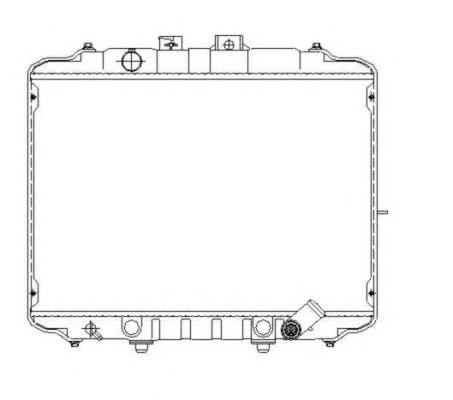 2530043620 Hyundai/Kia Radiador de esfriamento de motor