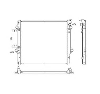 Radiador de esfriamento de motor Toyota 1640075550 preço, a partir de 136,29 USD