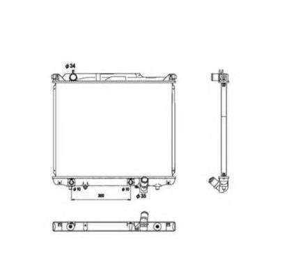 7424081 Polcar Radiador de esfriamento de motor