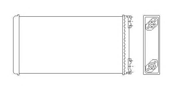 53544 NRF Radiador de forno (de aquecedor)