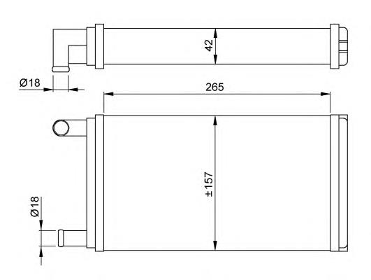 53555 NRF Radiador de forno (de aquecedor)