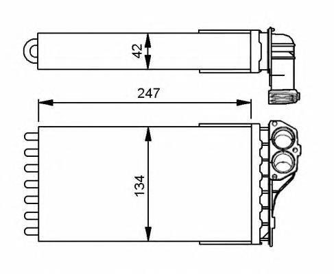 53557 NRF Radiador de forno (de aquecedor)