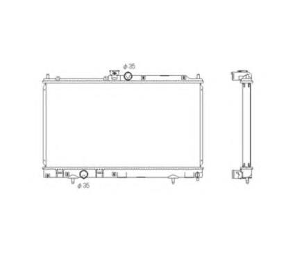 MR464612 Mitsubishi Radiador de esfriamento de motor