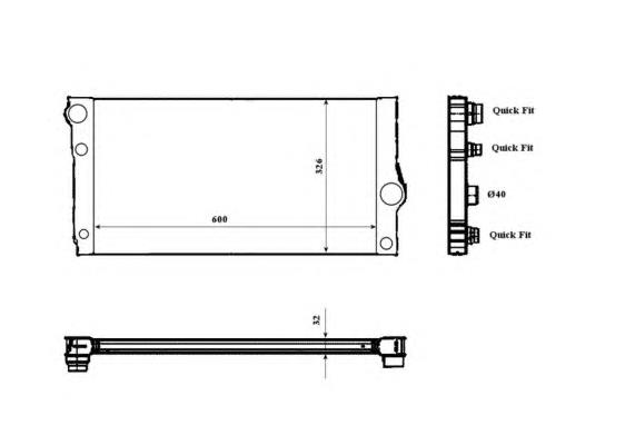 Radiador de esfriamento de motor BMW 17118615454 preço, a partir de 234,74 USD