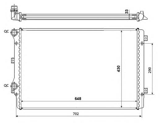 Radiador de esfriamento de motor VAG 1K0121251CS preço, a partir de 88,34 USD