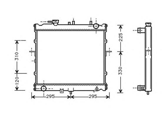 Radiador de esfriamento de motor Hyundai/Kia 0K01115200A preço, a partir de 71,51 USD