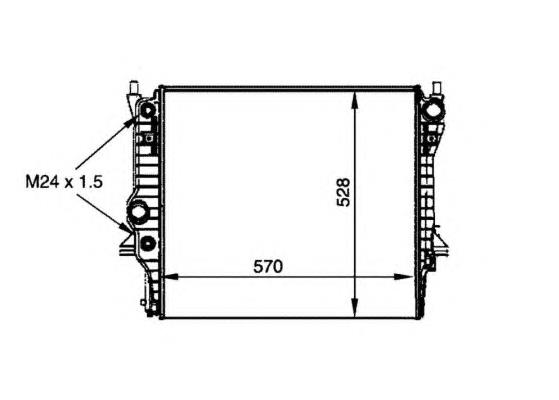 31R35005 Eaclima Radiador de esfriamento de motor