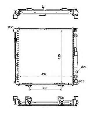 Radiador de esfriamento de motor Mercedes 1245006303 preço, a partir de 135,17 USD