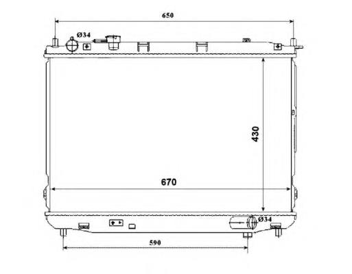 Radiador de esfriamento de motor Hyundai/Kia 0K2FA15200 preço, a partir de 112,37 USD