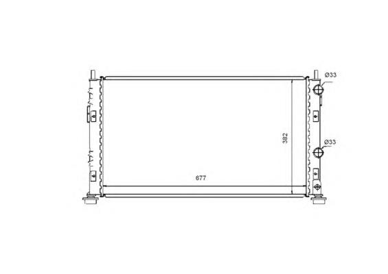 Radiador de esfriamento de motor Polcar 241108A1 preço, a partir de 132,24 USD