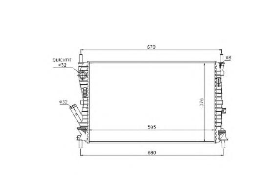 Radiador de esfriamento de motor Ford 1359244 preço, a partir de 78,32 USD