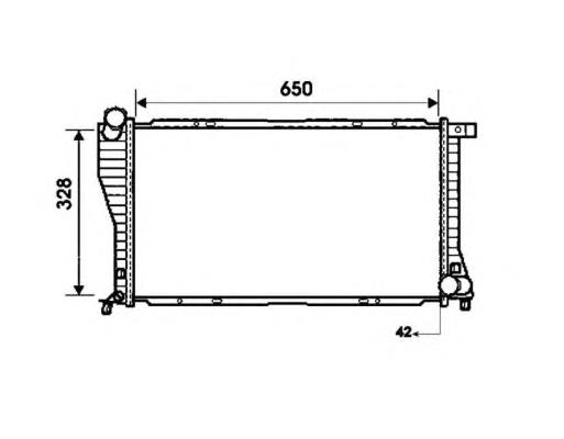 Radiador de esfriamento de motor 53723 NRF