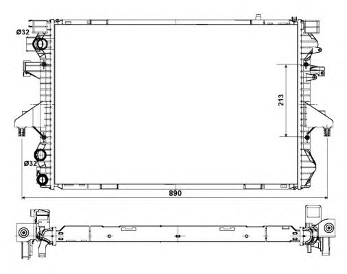 Compre 53796 NRF Radiador de esfriamento de motor