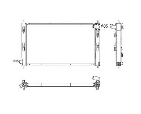 Radiador de esfriamento de motor Tempest TP1567359 preço, a partir de 117,58 USD