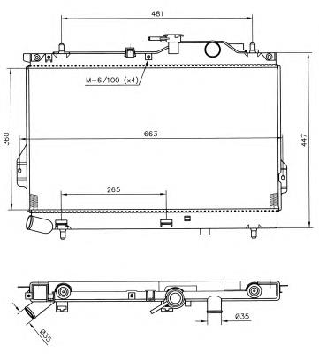Radiador de esfriamento de motor Hyundai/Kia 2531017800 preço, a partir de 98,75 USD