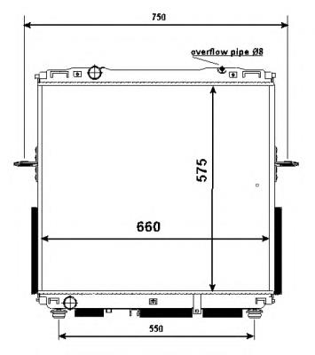 53367 NRF Radiador de esfriamento de motor