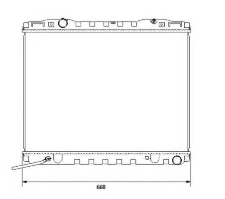 253113E600 Hyundai/Kia Radiador de esfriamento de motor