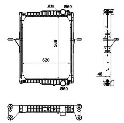 7420809769 Renault (RVI) Radiador de esfriamento de motor