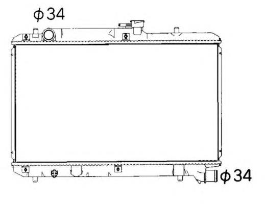 53351 NRF Radiador de esfriamento de motor