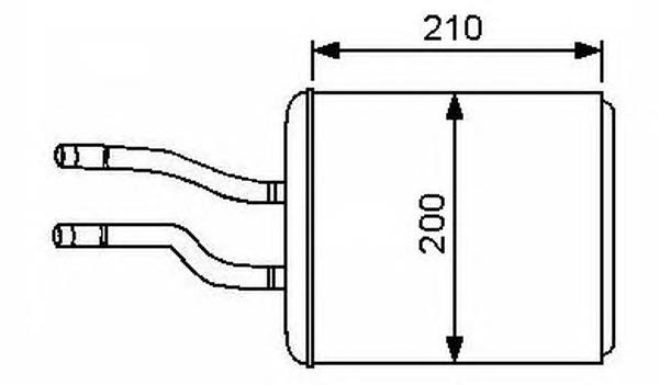 53244 NRF Radiador de forno (de aquecedor)