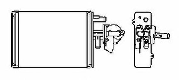 73988 Nissens Radiador de forno (de aquecedor)