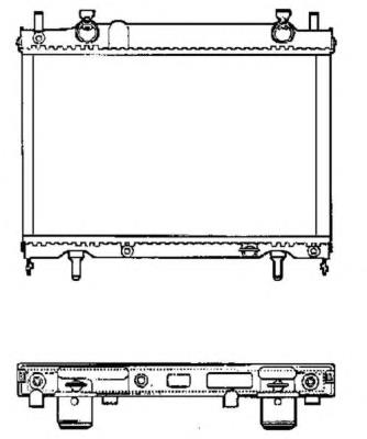 Radiador de esfriamento de motor 58190 NRF