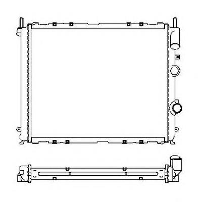 7700836303 Renault (RVI) Radiador de esfriamento de motor