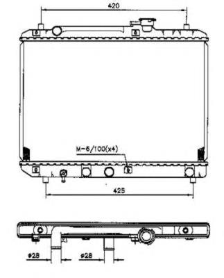 Radiador de esfriamento de motor 1770060G01000 Suzuki