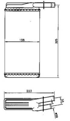 53220 NRF Radiador de forno (de aquecedor)
