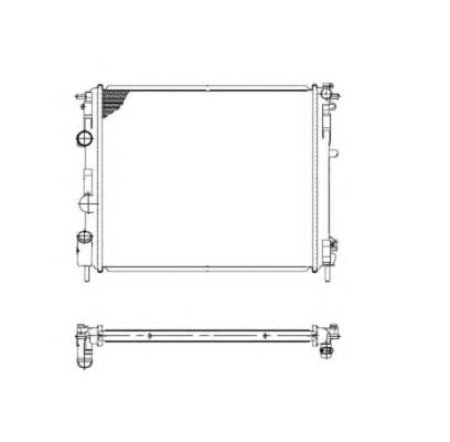 Radiador de esfriamento de motor 53210 NRF
