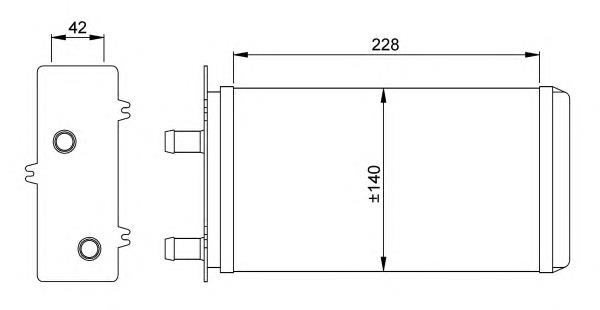 Radiador de forno (de aquecedor) NRF 53214