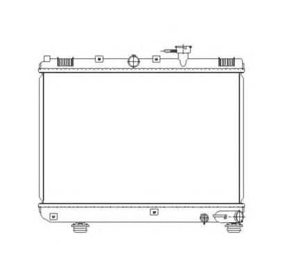 Radiador de esfriamento de motor 4115081 Polcar