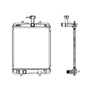 Radiador de esfriamento de motor 53459 NRF
