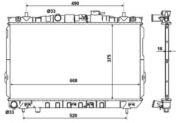 Compre 253102C106 Hyundai/Kia Radiador de esfriamento de motor