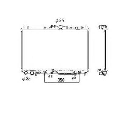 Radiador de esfriamento de motor Nissens 62860A preço, a partir de 179,06 USD